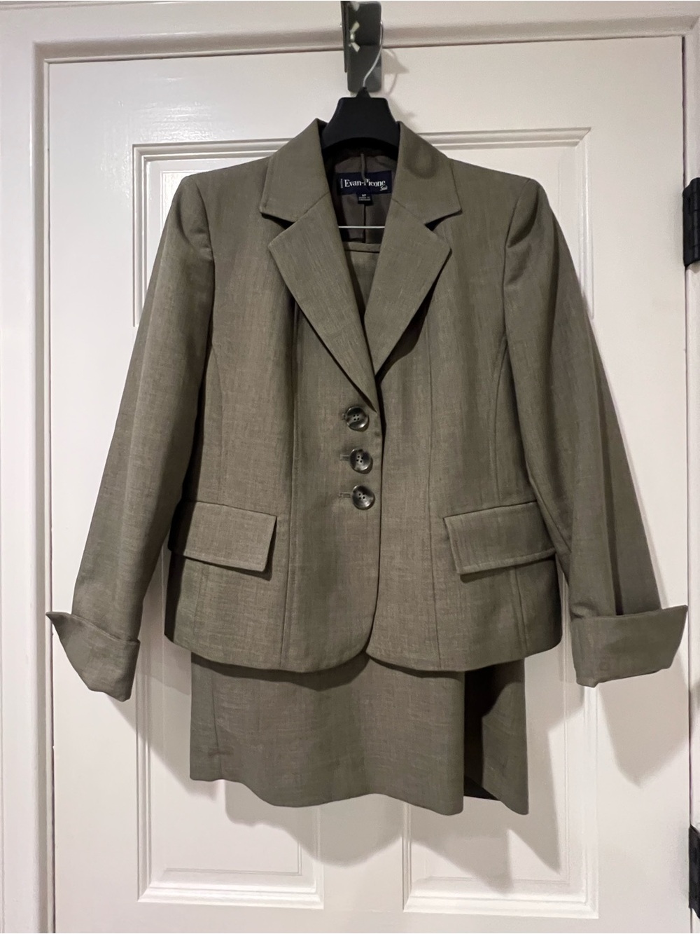 Evan Picone Olive Tailored Blazer